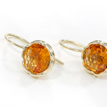 Ohrhänger Gold Citrine