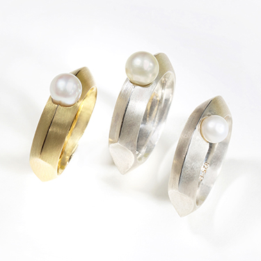 Ringe Gold, Silber, Perlen